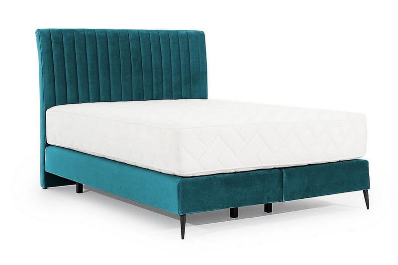 Sängpaket Ramsäng Kazusa 140x200 cm - Blå - Ramsäng - Dubbelsäng - Komplett sängpaket