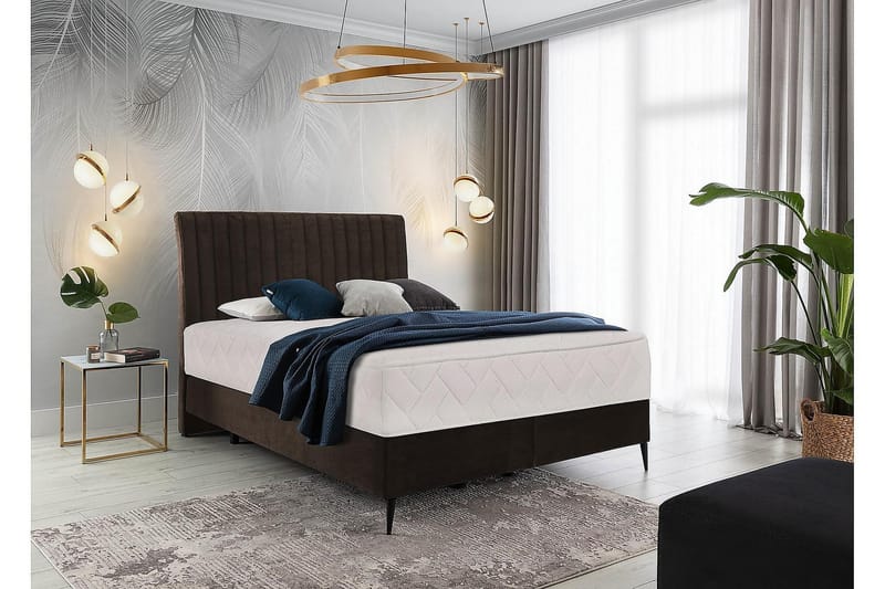 Sängpaket Ramsäng Kazusa 140x200 cm - Brun - Möbler - Säng - Komplett sängpaket