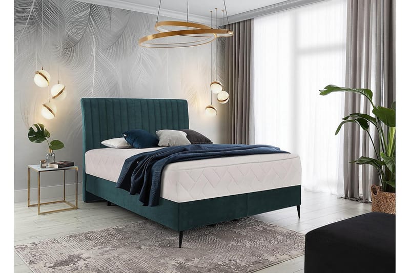 Sängpaket Ramsäng Kazusa 140x200 cm - Mörkblå - Möbler - Säng - Komplett sängpaket