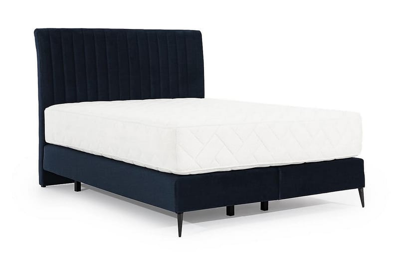 Sängpaket Ramsäng Kazusa 140x200 cm - Mörkblå - Komplett sängpaket - Ramsäng - Dubbelsäng
