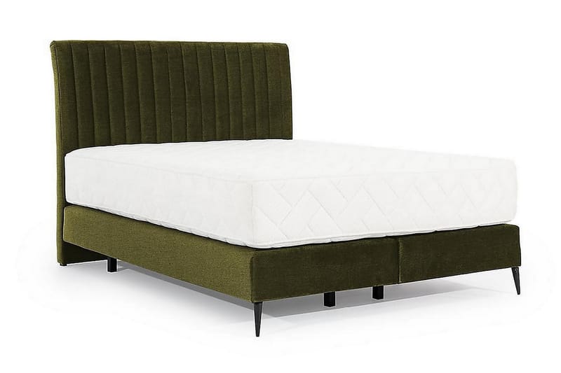 Sängpaket Ramsäng Kazusa 140x200 cm - Mörkgrön - Ramsäng - Komplett sängpaket