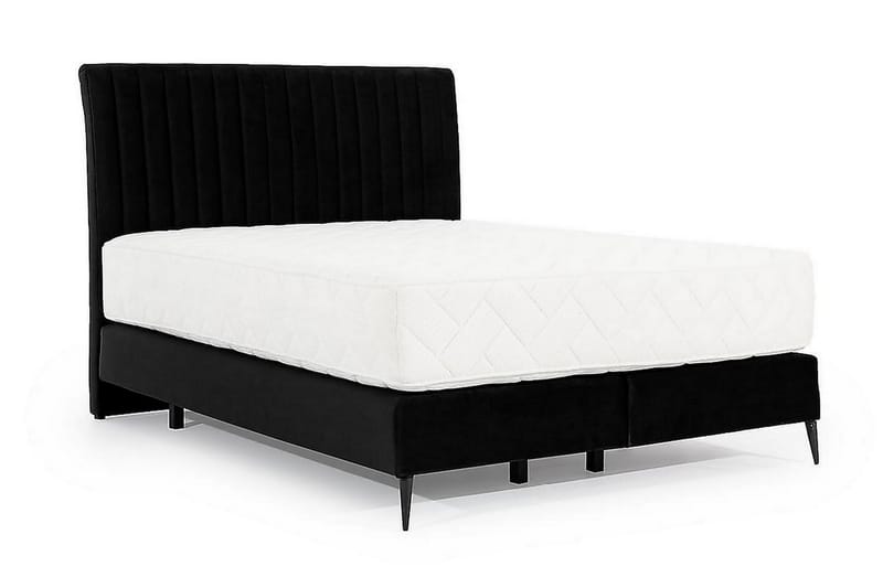 Sängpaket Ramsäng Kazusa 140x200 cm - Svart - Ramsäng - Dubbelsäng - Komplett sängpaket