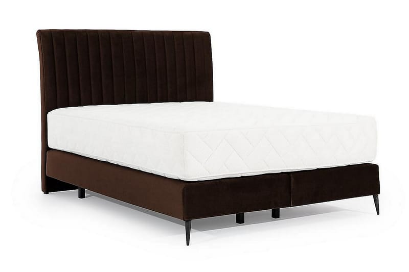 Sängpaket Ramsäng Kazusa 160x200 cm - Brun - Ramsäng - Komplett sängpaket
