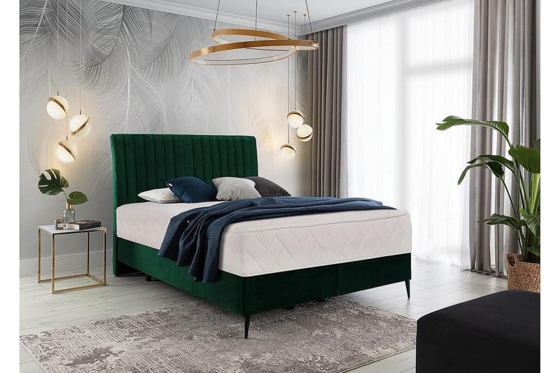 Sängpaket Ramsäng Kazusa 160x200 cm - Mörkgrå - Möbler - Säng - Komplett sängpaket