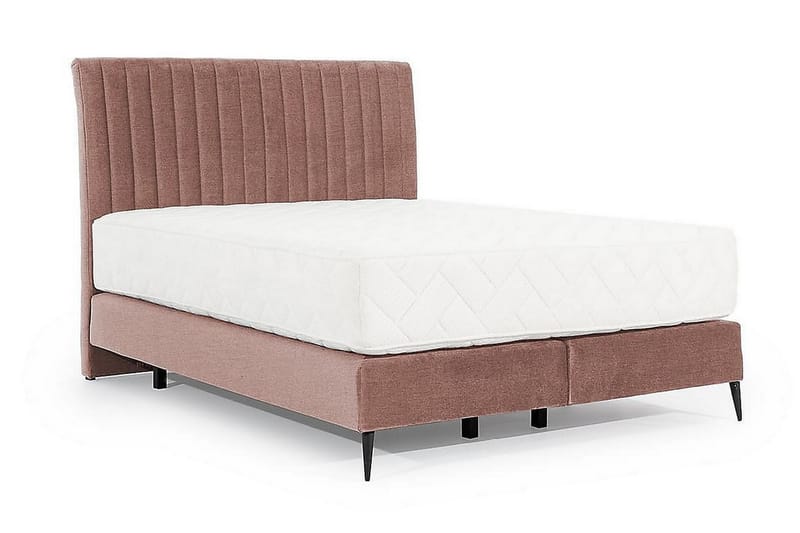 Sängpaket Ramsäng Kazusa 160x200 cm - Rosa - Ramsäng - Dubbelsäng - Komplett sängpaket
