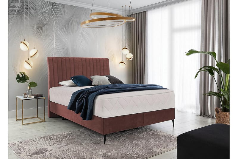 Sängpaket Ramsäng Kazusa 160x200 cm - Rosa - Möbler - Säng - Komplett sängpaket