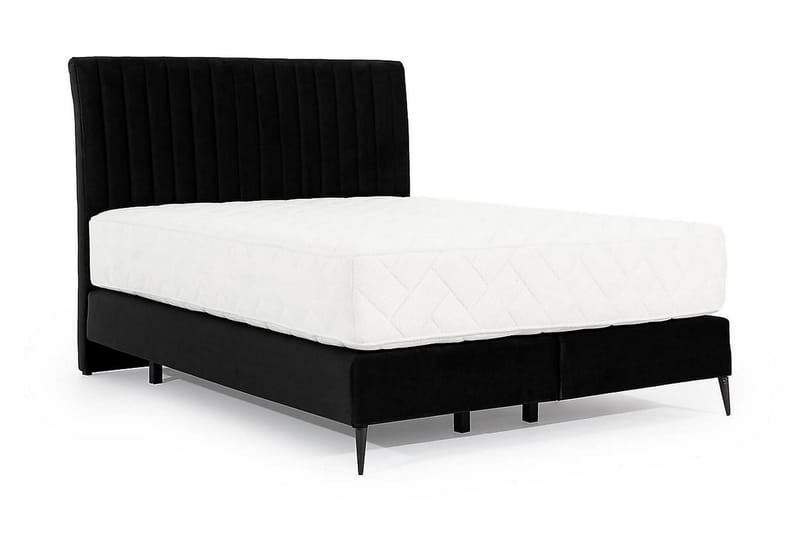 Sängpaket Ramsäng Kazusa 160x200 cm - Svart - Ramsäng - Dubbelsäng - Komplett sängpaket