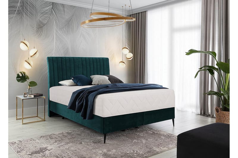 Sängpaket Ramsäng Kazusa 160x200 cm - Turkos - Möbler - Säng - Komplett sängpaket