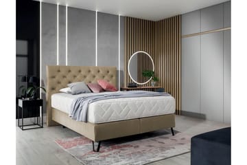 Sängpaket Ramsäng Kazuto 140x200 cm - Beige - Möbler - Säng - Komplett sängpaket