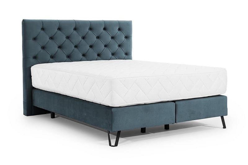 Sängpaket Ramsäng Kazuto 140x200 cm - Blå - Ramsäng - Dubbelsäng - Komplett sängpaket