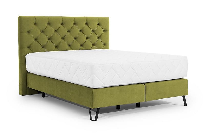 Sängpaket Ramsäng Kazuto 140x200 cm - Grön - Ramsäng - Dubbelsäng - Komplett sängpaket