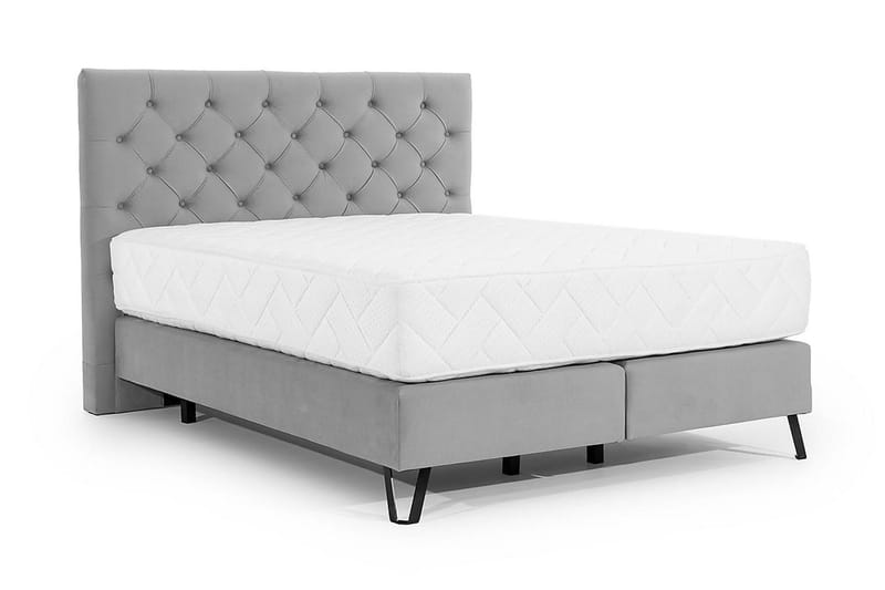 Sängpaket Ramsäng Kazuto 140x200 cm - Ljusgrå - Möbler - Säng - Komplett sängpaket