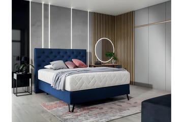Sängpaket Ramsäng Kazuto 140x200 cm - Mörkblå - Möbler - Säng - Komplett sängpaket