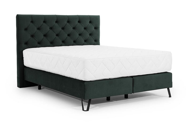 Sängpaket Ramsäng Kazuto 140x200 cm - Mörkgrön - Möbler - Säng - Komplett sängpaket
