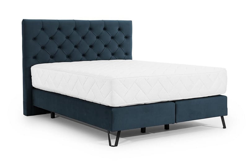 Sängpaket Ramsäng Kazuto 160x200 cm - Blå - Ramsäng - Dubbelsäng - Komplett sängpaket