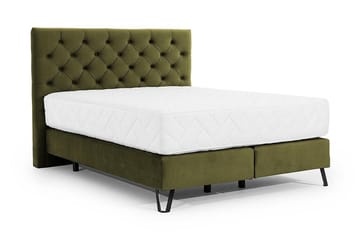 Sängpaket Rams�äng Kazuto 160x200 cm - Olivgrön - Möbler - Säng - Komplett sängpaket