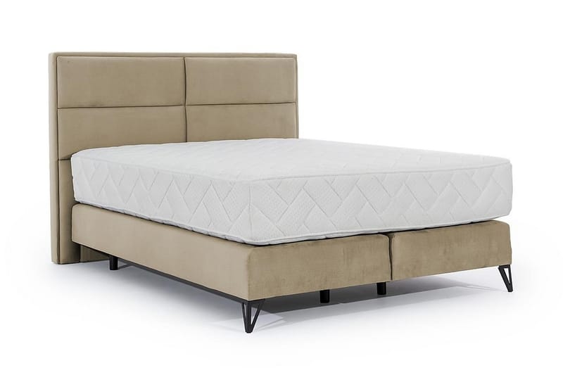 Sängpaket Ramsäng Kazuya 160x200 cm - Beige - Ramsäng - Dubbelsäng - Komplett sängpaket