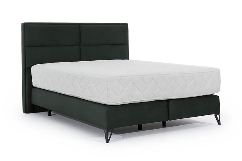 Sängpaket Ramsäng Kazuya 160x200 cm - Mörkgrön - Ramsäng - Dubbelsäng - Komplett sängpaket