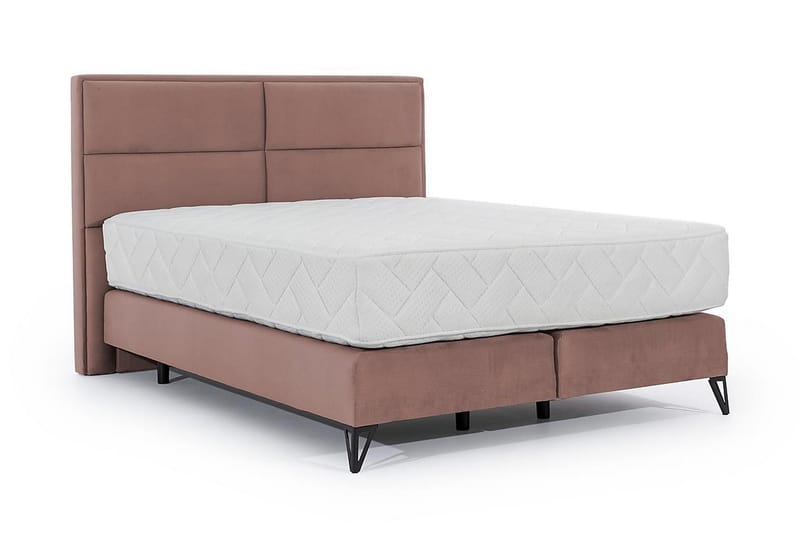 Sängpaket Ramsäng Kazuya 160x200 cm - Rosa - Ramsäng - Dubbelsäng - Komplett sängpaket
