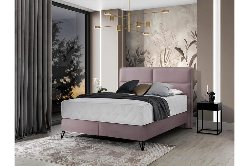 Sängpaket Ramsäng Kazuya 180x200 cm - Ljusrosa - Möbler - Säng - Komplett sängpaket