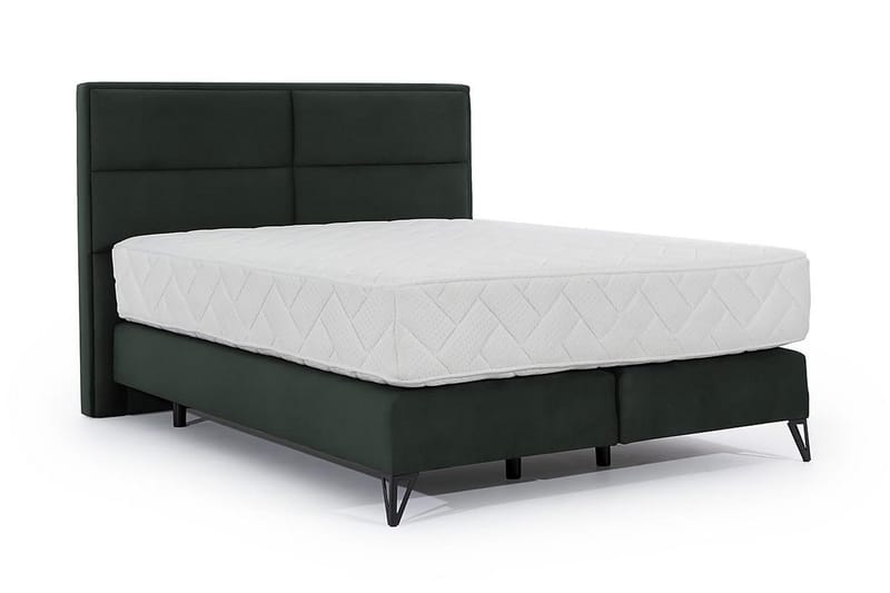 Sängpaket Ramsäng Kazuya 180x200 cm - Mörkgrön - Ramsäng - Dubbelsäng - Komplett sängpaket