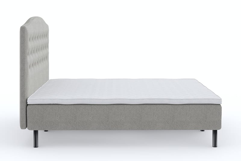Sängpaket Ramsäng Wega 160x200 cm - Grå - Ramsäng - Dubbelsäng - Komplett sängpaket