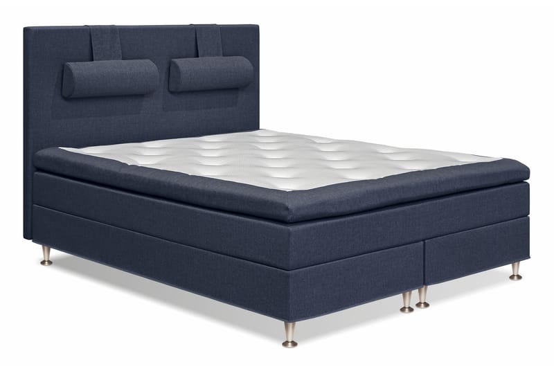 Sängpaket Sofia 160x200 Mörkblå - Kontinentalsäng