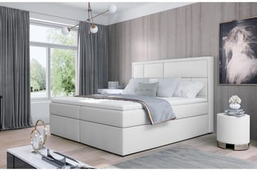 Sängpaket Varrains 180x200 cm - Läder/Vit - Möbler - Säng - Komplett sängpaket