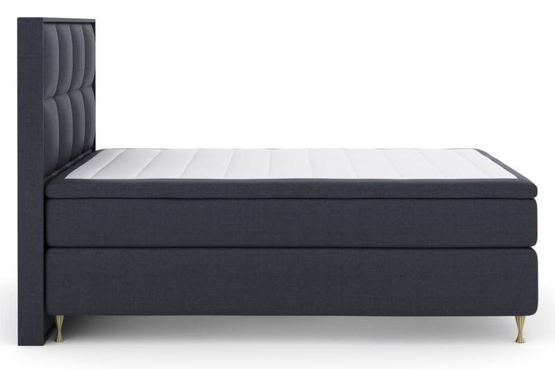 Select No 5 Komplett Sängpaket 160x200 Fast Latex, Blå/Guld