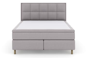 Select No 5 Komplett Sängpaket 180x200 Fast/Medium Latex - Ljusgrå/Koppar - Möbler - Säng - Kontinentalsäng