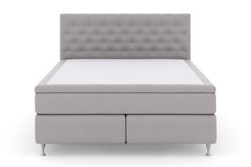 Select No 5 Komplett Sängpaket 180x200 Medium Latex - Ljusgrå/Silver - Möbler - Säng - Kontinentalsäng