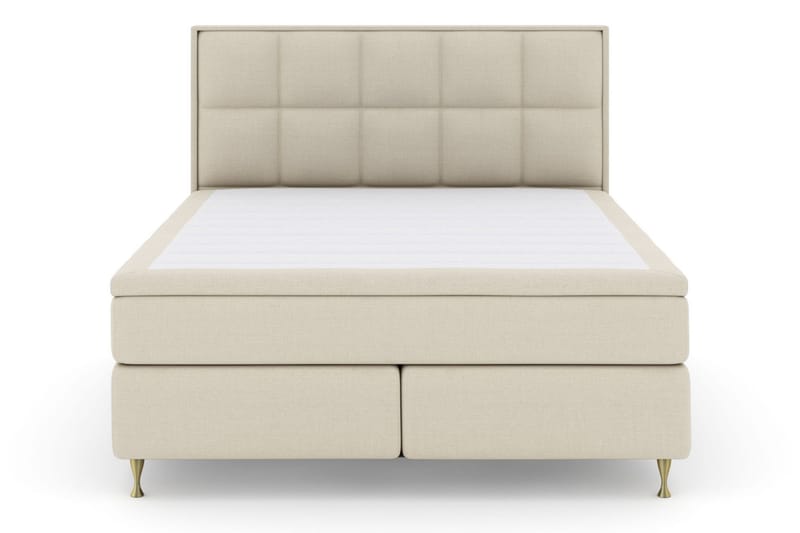 Select No 5 Komplett Sängpaket 210x210 Fast Latex, Beige/Guld