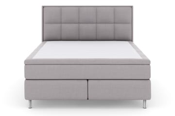 Select No 5 Komplett Sängpaket 210x210 Fast Latex - Ljusgrå/Metall - Möbler - Säng - Kontinentalsäng