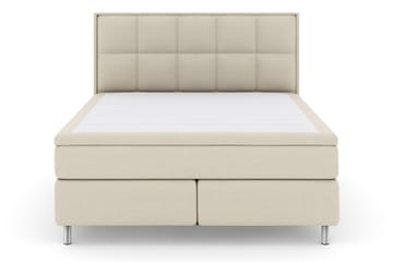 Select No 5 Komplett Sängpaket 210x210 Fast/Medium Latex - Beige/Metall - Möbler - Säng - Kontinentalsäng