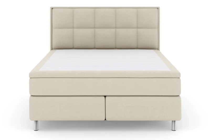 Select No 5 Komplett Sängpaket 210x210 Fast/Medium Latex - Beige/Metall - Möbler - Säng - Kontinentalsäng