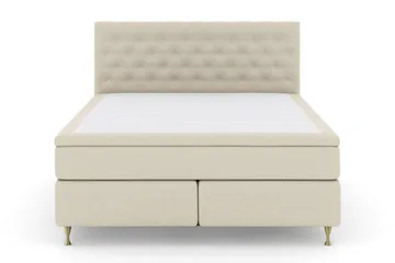 Select No 5 Komplett Sängpaket 210x210 Fast/Medium Watergel - Beige/Guld - Möbler - Säng - Kontinentalsäng