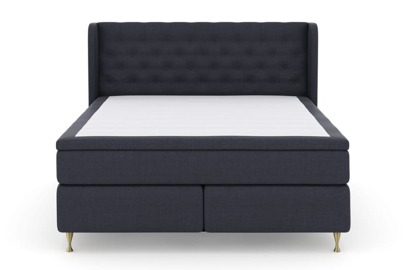 Select No 5 Komplett Sängpaket 210x210 Fast/Medium Watergel, Blå/Guld