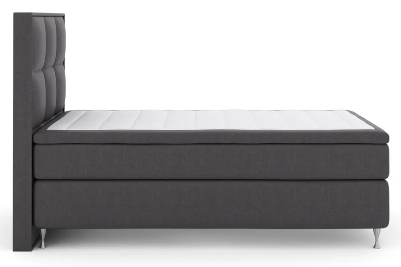 Select No 6 Komplett Sängpaket 120x200 Fast Latex/Memory - Mörkgrå/Silver - Möbler - Säng - Enkelsäng