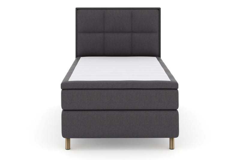Select No 6 Komplett Sängpaket 120x200 Fast Watergel, Mörkgrå/Koppar