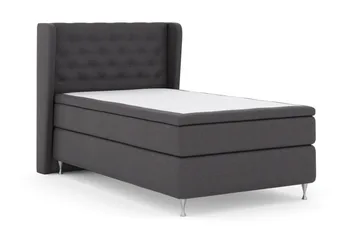 Select No 6 Komplett Sängpaket 120x200 Fast Watergel - Mörkgrå/Silver - Möbler - Säng - Enkelsäng