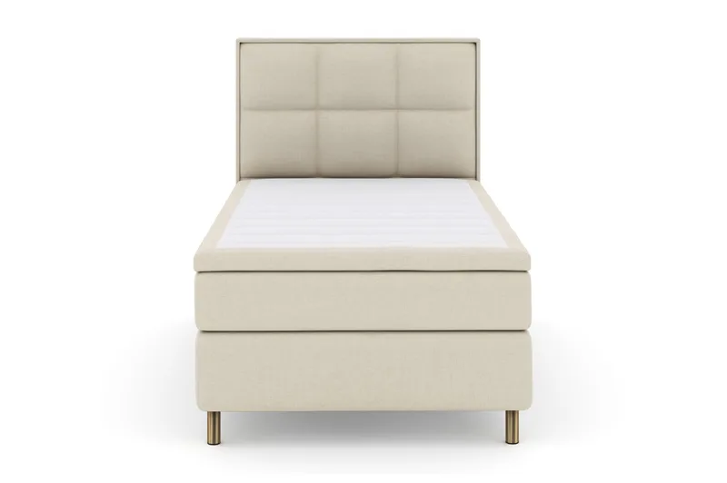 Select No 6 Komplett Sängpaket 120x200 Medium Memory/Pocket, Beige/Koppar