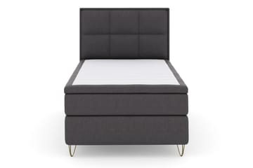 Select No 6 Komplett Sängpaket 120x200 Medium Memory/Pocket - Mörkgrå/Metall V-form - Möbler - Säng - Enkelsäng