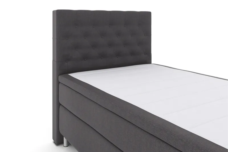 Select No 6 Komplett Sängpaket 120x200 Medium Memory/Pocket - Mörkgrå/Metall - Möbler - Säng - Enkelsäng