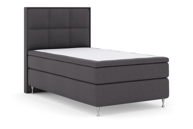 Select No 6 Komplett Sängpaket 120x200 Medium Memory/Pocket - Mörkgrå/Silver - Möbler - Säng - Enkelsäng