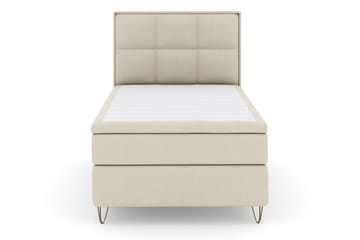 Select No 6 Komplett Sängpaket 120x200 Medium Watergel - Beige/Metall V-form - Möbler - Säng - Enkelsäng