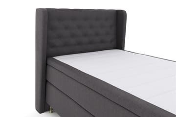 Select No 6 Komplett Sängpaket 120x200 Medium Watergel - Mörkgrå/Guld - Möbler - Säng - Enkelsäng