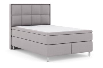 Select No 6 Komplett Sängpaket 140x200 Fast Latex/Memory - Ljusgrå/Metall - Möbler - Säng - Kontinentalsäng