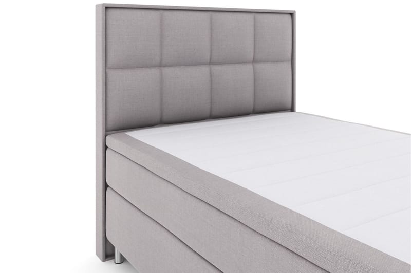 Select No 6 Komplett Sängpaket 140x200 Fast Latex/Memory - Ljusgrå/Metall - Möbler - Säng - Kontinentalsäng