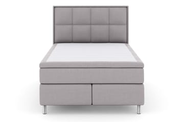 Select No 6 Komplett Sängpaket 140x200 Fast Latex/Memory - Ljusgrå/Metall - Möbler - Säng - Kontinentalsäng