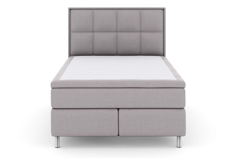 Select No 6 Komplett Sängpaket 140x200 Fast Latex/Memory - Ljusgrå/Metall - Möbler - Säng - Kontinentalsäng